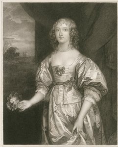 Portrét Elizabeth Cecil (rytina) od Artist Unknown