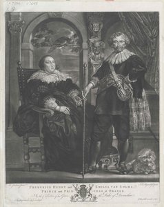 Princ Oranžský Frederick Henry od Artist Unknown