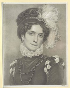 Bádenská princezna Karolína od Artist Unknown
