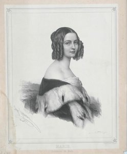 Bádenská princezna Marie (tisk) od Artist Unknown
