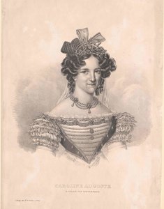 Bavorská princezna (1792-1873) Karolína od Artist Unknown