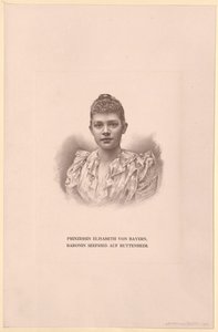 Bavorská princezna Alžběta (tisk) od Artist Unknown