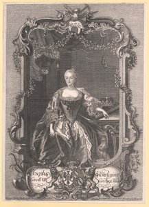 Bavorská princezna Marie Josefa od Artist Unknown