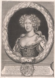 Princezna brunšvicko-wolfenbuettská Elisabeth Eleanor (tisk) od Artist Unknown