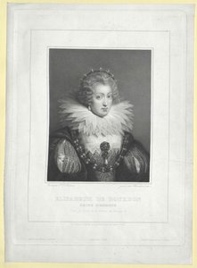 Francouzská princezna Elisabeth (tisk) od Artist Unknown