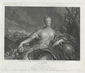 Francouzská princezna Elisabeth od Artist Unknown