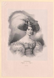 princezna sasko-hildburghausenská (1792-1854) Therese od Artist Unknown