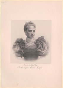 Saská princezna Marie Josefa od Artist Unknown