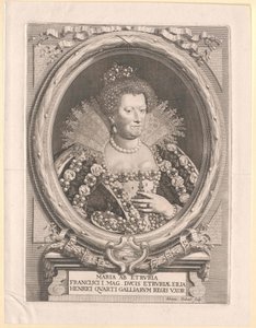 Toskánská princezna Marie Medicejská od Artist Unknown