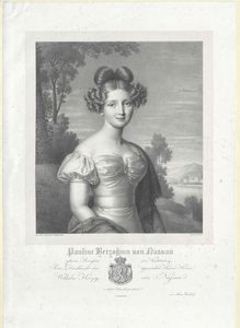 Württemberská princezna Paulina od Artist Unknown