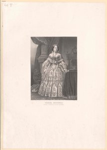 Španělská královna Isabella II. od Artist Unknown
