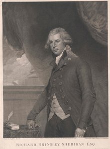 Richard Brinsley Sheridan od Artist Unknown