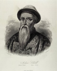 SCHALL VON BELL, Adam (1591-1661). Německý jezuita a astronom. Většinu života strávil jako misionář v Číně a stal se poradcem císaře Šun-čchiho z dynastie Čching. Rytina. od Artist Unknown