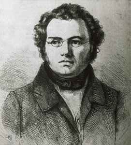 SCHUBERT, Franz (1797-1828). Rakouský romantický skladatel. Lepty. od Artist Unknown