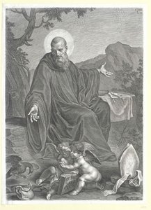 Svatý Benedikt z Nursie od Artist Unknown