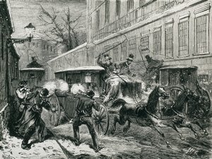 Španělsko (1870). Atentát na generála Prima (Madrid, 27. prosince) od Artist Unknown
