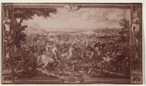 Reliéf Vídně z roku 1683 - Gobelinova tapiserie v "Ritterstube" vídeňského paláce Hofburg od Artist Unknown
