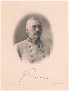Viktor hrabě Dankl von Krasnik (tisk) od Artist Unknown