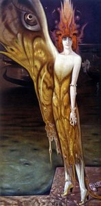 Portrét Marchesa (Marquise) Luisa Casati (1881-1957), Arturo Martini (1885-1947) v roce 1912. od Arturo Martini