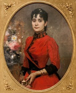 Portrét Emilie Alcalá od Arturo Michelena