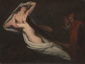 Dante a Virgil Setkání s odstíny Francesca da Rimini a Paolo, 1851