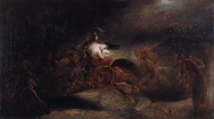 Lenore. Mrtví cestují rychle, c. 1830. od Ary Scheffer