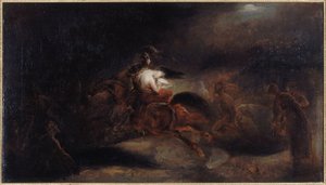 Lénore, les morts vont vite, asi 1830 (olej na plátně) od Ary Scheffer