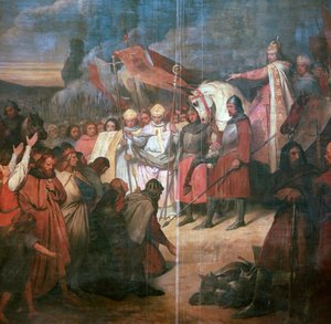 Obraz Karla Velikého, 8. století od Ary Scheffer