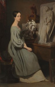 Princezna Marie dOrléans ve svém ateliéru, c. 1838. od Ary Scheffer