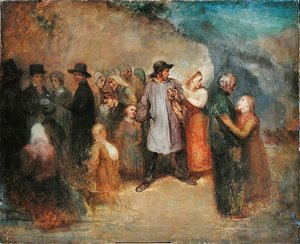 Scéna exodu, kolem roku 1858 od Ary Scheffer