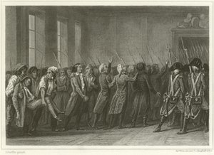Girondisté pochodovali k smrti od Ary Scheffer