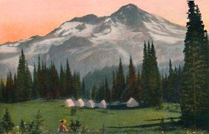 Mount Rainier z Indian Henrys, c1916
