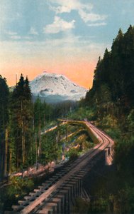 Mount Rainier z C. M. & P. S. R. R., c1916
