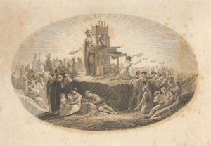 Certifikát biblické společnosti, 19. století. od Asher Brown Durand