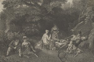 Gipseying Party, ca. 1830. od Asher Brown Durand