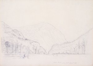 Notch House, White Mountains, New Hampshire, 1839 (grafit na papíře) od Asher Brown Durand
