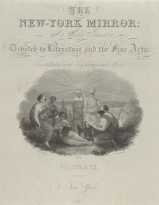 Titulní strana: The New York Mirror, A Weekly Journal, Devoted to Literature and the Fine Arts..., 1831. od Asher Brown Durand