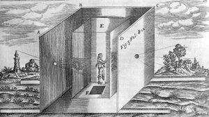 Temná místnost po Athanasius Kircher, Lucis a Umbra Řím 1600 od Athanasius Kircher