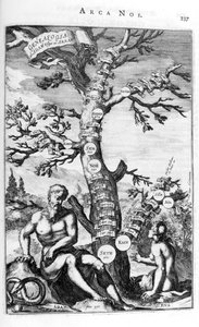 Rodokmen Adamův, 1675. od Athanasius Kircher