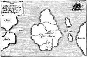 Mapa Atlantidy, z 