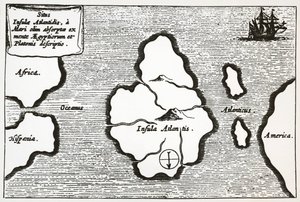 Mapa Atlantidy, z 