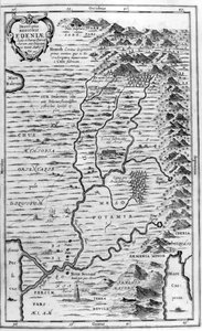 Mapa rajské zahrady, 1675