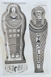 Mumie - v "" Sphynx mystagoga"" od Athanase Kircher od Athanasius Kircher