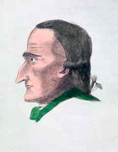 Charakteristika obličeje lakomce, 1808 od Athanasius Kircher