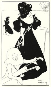 Design pro golfovou kartu (gravírování) od Aubrey (after) Beardsley