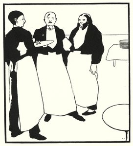 Cafe Boys (rytina) od Aubrey (after) Beardsley