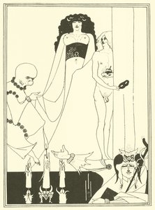 Herodias (litografie) od Aubrey (after) Beardsley