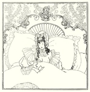 The Billet-Doux (rytina) od Aubrey (after) Beardsley