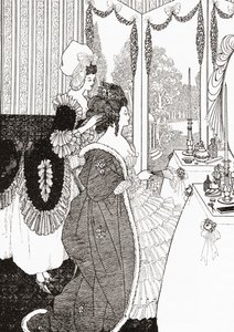 Toaleta po Aubrey Beardsley. Od ilustrovaných mravních dějin od středověku po současnost od Eduarda Fuchse z roku 1909. od Aubrey (after) Beardsley