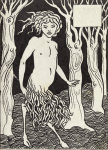 Faun, 80. léta 19. století od Aubrey Beardsley
